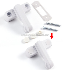 Modern Zinc Alloy Security <strong>Sash</strong> Blocker Jammer <strong>Locks</strong> <strong>for</strong> UPVC <strong>Windows</strong> &amp; Doors White Commercial Use Easy Installation - Product Image 2