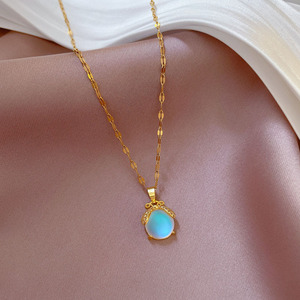 <span class=keywords><strong>Collana</strong></span> Vintage Aurora con <span class=keywords><strong>Coccinella</strong></span> per Donne, Oro Vero con Micro Incastonature di Perline a Fiore, Accessorio Trendy per la Clavicola - Product Image 5