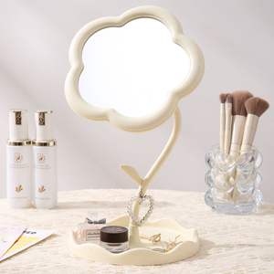 <span class=keywords><strong>Espejo</strong></span> de Pie Giratorio con Forma de Girasol para Maquillaje, de Plástico, para Dormitorio, Personalizable, al por Mayor - Product Image 4