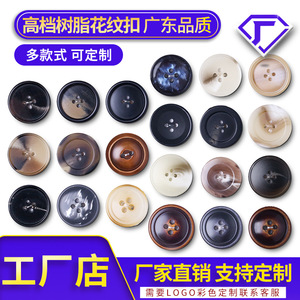 High End Resin Round Buttons 15-27MM 4 Holes For Wool Coat Clothing - Product Image 3
