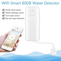 Détecteur de niveau d'eau intelligent WiFi Tuya, système d'alarme sonore 80 dB, capteur de fuite d'eau, surveillance à distance E101