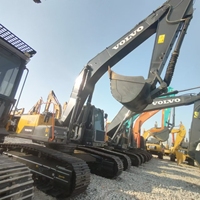 Excavatrice sur chenilles Volvo EC290 d'occasion haute performance, bon état, prix abordable, équipement lourd pour la construction routière et les travaux de terrassement
