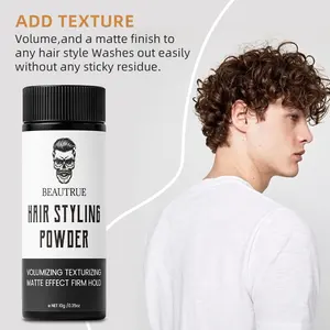 Nhà Máy Chuyên Nghiệp Tùy Chỉnh 10G 20G Tạo Kiểu Tóc Bột Texturizing Fluffy Volumizing Bột Cho Nam Giới Tóc Khối Lượng Bột