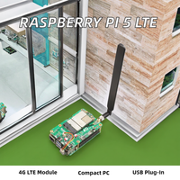 Placa DE DESARROLLO Raspberry Pi 5 con acceso a Internet telefónico gratuito y controlador de módulo Qualcomm CAT4 4 4G LTE (M4GUSB)