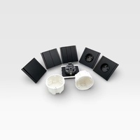 Interruptores de Pared Ultrafinos con Botón Pulsador, Enchufe Europeo de 1 Vía, 10A, Material de PC, Diseño Moderno y Lujoso