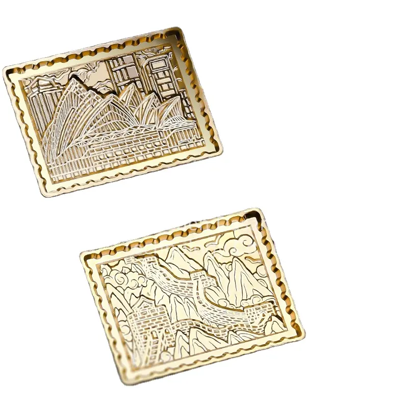 London Bridge Mount Fuji Creative Brass Head Envelope sealing stick Christmas Box Kit With Wood Handle Custom wax seal stamp