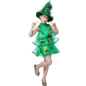 Di alta qualità di natale bambini su misura bambino con volant Dress bambine festa <span class=keywords><strong>verde</strong></span> abiti - Product Image 1