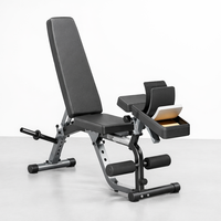 Banc de musculation pliable robuste multifonctionnel professionnel pour l'entraînement de la poitrine et support d'haltères