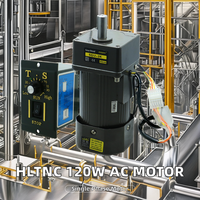Contrôleur de vitesse pour moteur asynchrone à engrenages monophasé HLTNC 120W, 110V 220V 50Hz 60Hz, faible bruit, plage de vitesse 1500 tr/min, 24V