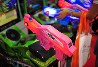 Dinibao Hot Cheap Gun Shooting Simulator Ultra Firepower 3 1 Coin Operated 2 Players Metal+Plastic Arcade Shooting Game Machine