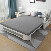 Canapé-lit pliant double usage 2024, nouveau modèle pour la maison, petit lit simple pour salon, balcon, lit télescopique multifonctionnel simple