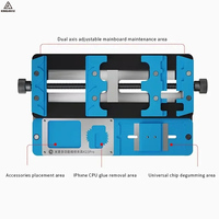 Mijing K23 Pro soporte de PCB de doble eje accesorio de soldadura para iPhone para teléfonos móviles Samsung CPU IC Chip placa base pegamento