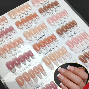 18 Hình Dạng 6 Màu 3 Trong 1 Gel X Móng Tay Màu Hồng Pháp Mẹo <span class=keywords><strong>15</strong></span> Kích Thước Đầy Đủ Bìa Pháp Mềm Gel Pre-Thiết Kế Nail Mẹo Tùy Chỉnh - Product Image 1