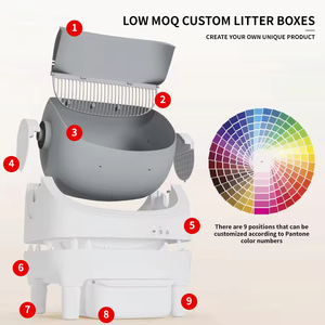 Bandeja Inteligente Caixa De Lixo De Gato Automático Grande Espaço Bandeja De Lixo De Gatos Auto-limpeza Open-top Odor Eliminator APP Controle Cat WC - Product Image 6