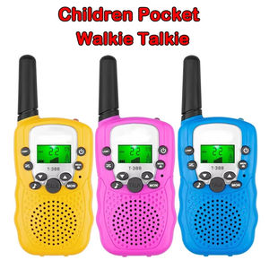 Jumon - Juego de 2 Mini Walkie Talkies Impermeables para Niños, Alcance de 3 Millas, Receptor Bidireccional, Radio Electrónica, Linterna LCD - Product Image 2