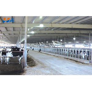 Refugio para Ganado, Establo para Granja Lechera, Cobertizo para Ganado Vacuno y Caprino, Estructura de Acero, Construcción para Cría de Ganado Vacuno y Porcino, Protección Invernal - Product Image 2