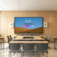 Écran tactile TV/Moniteur LCD tout-en-un intelligent de 55 à 98 pouces avec haut-parleur pour l'enseignement en ligne