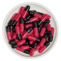 Capsules végétales vides HPMC, conformes aux normes, adaptées aux végétariens, vertes et blanches, tailles 000/00/0/1/2/3/4/5