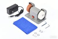 Meuleuse de table miniature 21V avec batterie, machine de meulage électrique multifonction pour le métal, le bois, la fabrication de couteaux, le polissage de bijoux