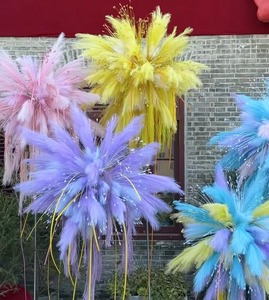 KEWEI-J985 ช่อดอกไม้ประดิษฐ์จากหญ้าแพมพัส พร้อมดอกไม้ประดับหลากสีสัน กิ่งก้านหญ้าแพมพัสประดิษฐ์เต็มรูปแบบ - Product Image 2