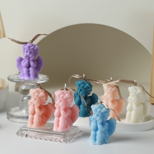 Candela Profumata Angelo per Regalo di Compleanno Romantico e Creativo, Decorazione da Tavolo Profumata Ornamento per Arredamento Casa - Product Image 2
