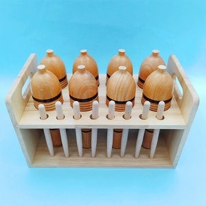 Wholesale Wooden Fish Guiro Shaker Scraper with Wooden Holder Orff Percussion Instruments For Preschool <b>Music</b> Teaching Aids - Product Image 3