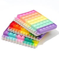 Nouveau carnet à spirale en silicone anti-stress, format A6, avec motif souris, design mignon, durable, idéal comme cadeau