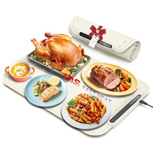 Plaque chauffante carrée simple en silicone souple, tapis isolant portable à température constante pour la maison, lavable et pliable - Product Image 1