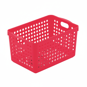Cesto portaoggetti profondo rosso Inomata - Product Image 1