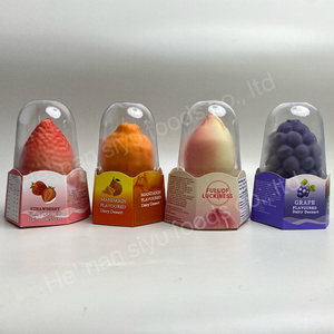 3D Đào Hương vị kem trái cây tự nhiên trái cây Halal chứng nhận bán buôn đường thấp vui vẻ hình tùy chỉnh Popsicle - Product Image 3