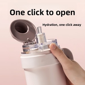 Vaso Térmico Espacioso de Gran Capacidad con Revestimiento de Cristal, Tapa con Pajita, Compatible con Automóviles - Product Image 3