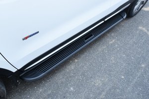 Aftermarket Fengon 5/580 Aluminum Car Running <b>Board</b> <b>Black</b> Style Side with Anti Leather Strip - Product Image 5