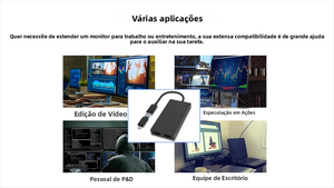 Hub USB 3.0 Tipo-C <span class=keywords><strong>di</strong></span> Alta Qualità per Adattatore HDTV con Doppio Display - Product Image 6