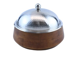 คุณภาพสูงคําโลหะหม้อไฟหม้อที่ดีที่สุดคุณภาพ Handmade หรูหราหม้อทรงกลมโต๊ะห้องครัวอาหารอุ่นการใช้งาน - Product Image 1