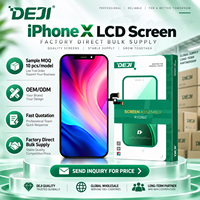 Écran LCD HD DEJI en gros pour iPhone X – Affichage de remplacement fourni directement par l'usine pour ateliers de réparation et grossistes