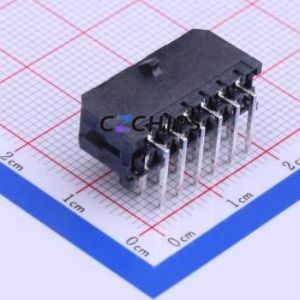430451200 Wire-to-<b>Board</b> <b>Pin</b> Header Bent Lead Through Hole,P=3mm Connector 2x6P 3mm Right Angle Insert Micro-Fit (MX 3.0) - Product Image 2