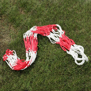 Venta al por Mayor de Canastas de Baloncesto para Exteriores, Fútbol, Voleibol, Bolsa de Malla Trenzada de Nailon Grande Roja y Blanca, Accesorios Deportivos - Product Image 2