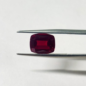 Rubis de culture en laboratoire, forme coussin, facetté, rouge, pierres précieuses en vrac pour la fabrication de bijoux, procédé de fusion à la flamme, rubis corindon - Product Image 6