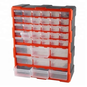 QS Wholesale High Quality Storage Plastic Drawer <strong>Bins</strong> Plastic Spare Parts Warehouse <strong>Large</strong> Small <strong>Bins</strong> for Sale Stacking Storage - Product Image 2