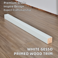 Design moderne gris Gesso apprêté LOSP H3 bois traité panneau de garniture de fenêtre de porte décoratif FJ Radiata pin sapin chinois LVL S3S/S4S