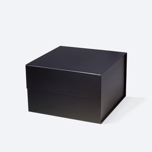 A5 Square Deep Black Magnetic Gift Box Luxury Men's Clothing Retail Packaging Custom Cardboard <b>Present</b> Packing <b>Boxes</b> - Product Image 1