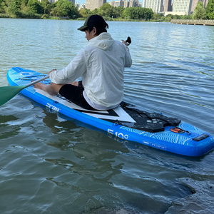 Planche de SUP gonflable EVASION E9 Rouge 297*76*13cm Dropstitch+PVC+EVA 15 PSI Ensemble complet avec pagaie, pompe, sac de transport, aileron et leash pour lacs - Product Image 5