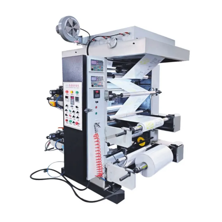 Máquina de impresión flexográfica automática de 2 colores, velocidad normal, 2