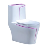 Ensemble WC complet en céramique sans rebord suspendu au sol pour salle de bains moderne aux normes européennes Fournisseurs de toilettes pour filles chinoises