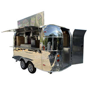 Multifunction Cart Oven Mobile Outdoor Kiosk Stainless Steel Pizza <b>Trailer</b> Bubble Tea Food Truck - Product Image 6
