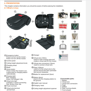 Morgen Wholesale Hot Selling <b>Robot</b> Lawnmower Model L600 Power 85W Battery Cordless Self Propelled <b>Mini</b> Lawn Mower - Product Image 2