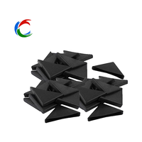 Coin de protection en plastique noir de 50/60/80mm pour l'expédition protecteur d'angle de bord de verre pour l'application d'emballage de boîtes en carton