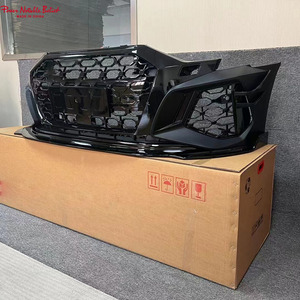 Kit d'accessoires de carrosserie pour <span class=keywords><strong>Audi</strong></span> <span class=keywords><strong>A3</strong></span> S3 pare-chocs avant avec grille de radiateur maille PP Matériau lèvre avant 2020 2021 <span class=keywords><strong>2022</strong></span> - Product Image 3