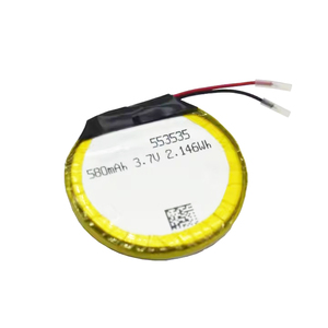 Rechargeable 3.7V 580mAh Li-polymer <strong>Battery</strong> 553535 Special Shape <strong>Round</strong> Lithium Polymer <strong>Battery</strong> for Smart Watch - Product Image 1