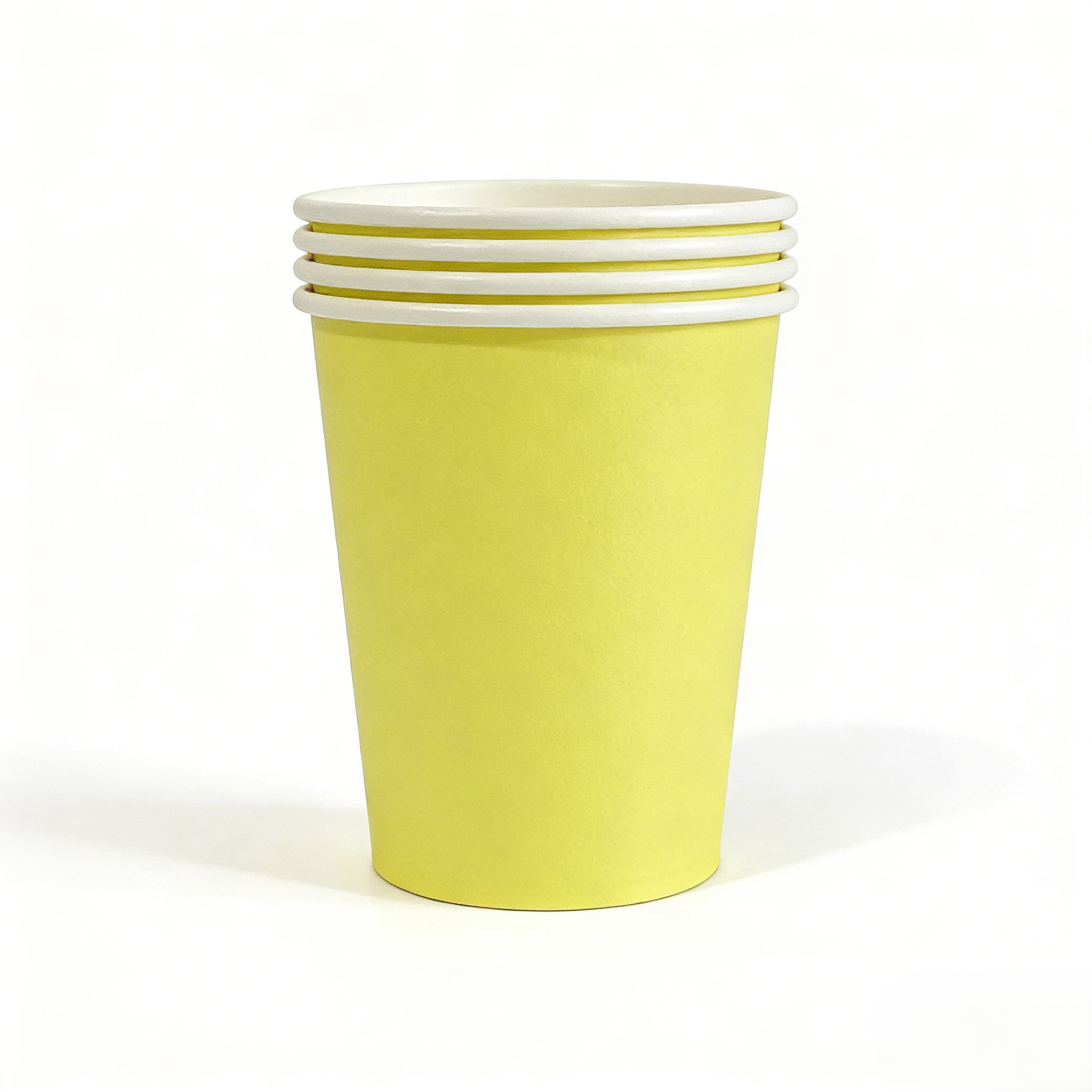 Vaso de papel de 9 oz * 10 unidades * Amarillo Claro